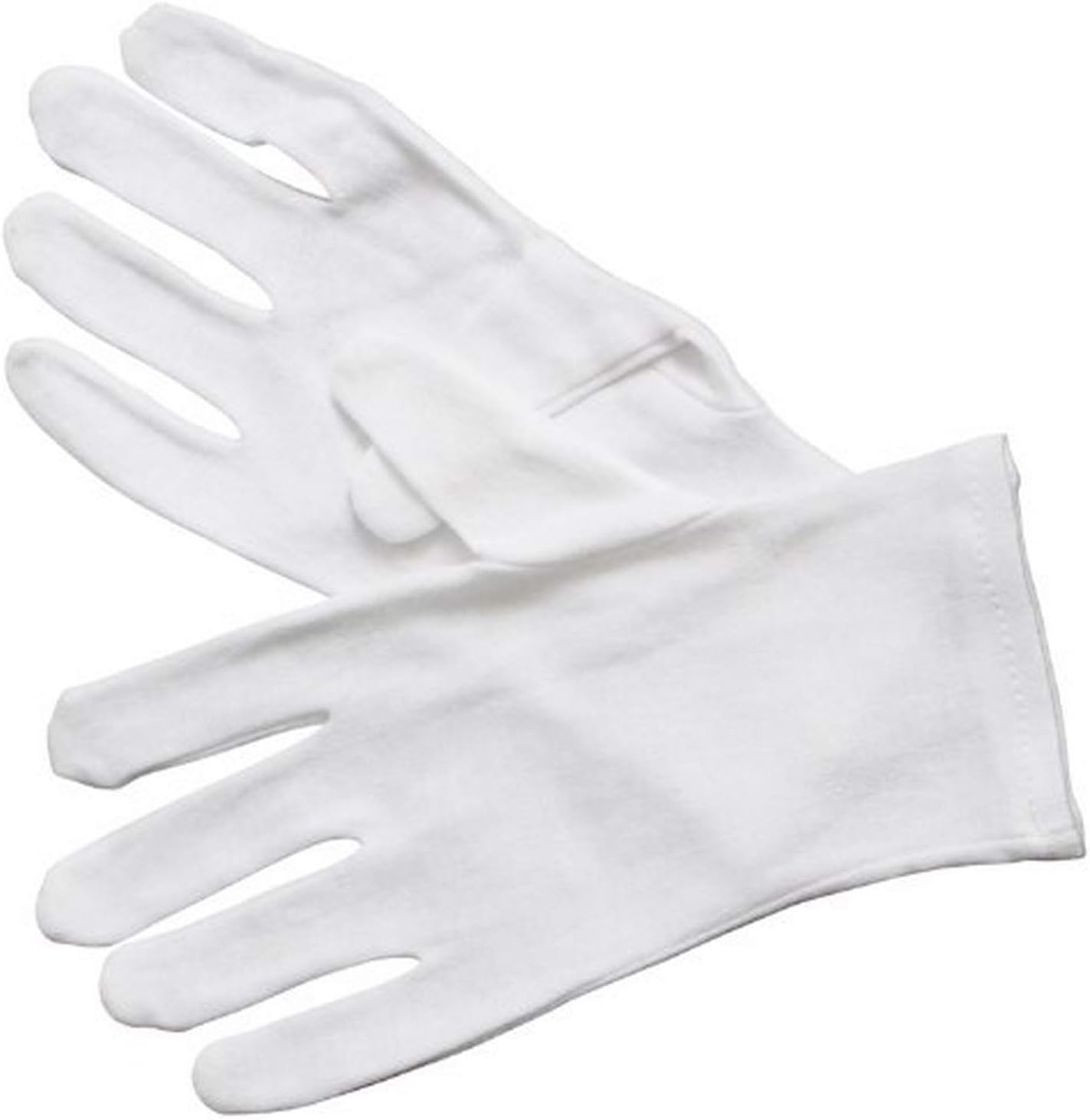 Cybrtrayd 6-pair Professional Chocolate Handling Gloves, Medium, White