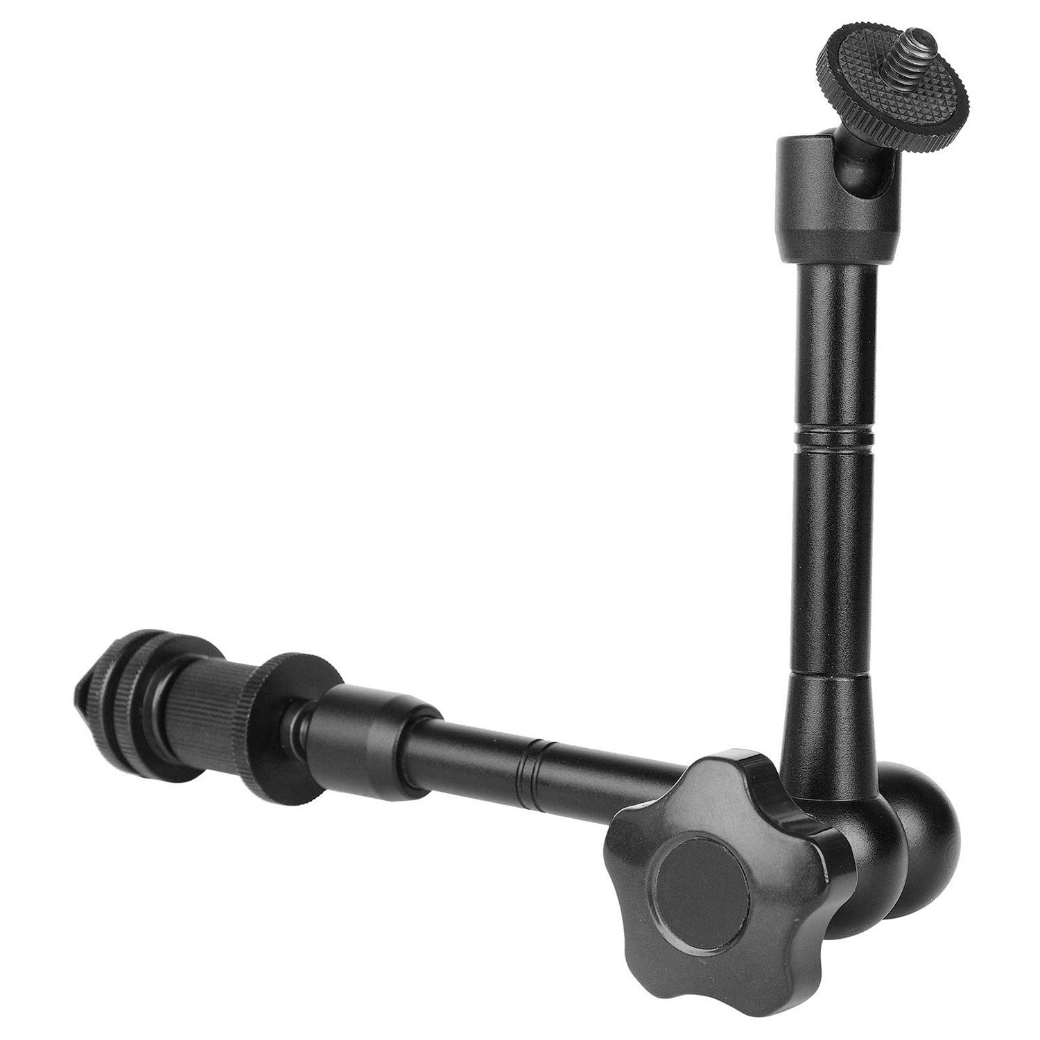 Brazo articulado mágico Arm11 fricción con zapata de montaje y tornillo de trípode 1/4 para cámara DSLR monitor LED LCD luces DV monitor flash luces micrófono