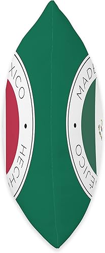 Miniatura 2 de Made In Mexico Almohada verde con bandera mexicana, 16 x 16 pulgadas, multicolor