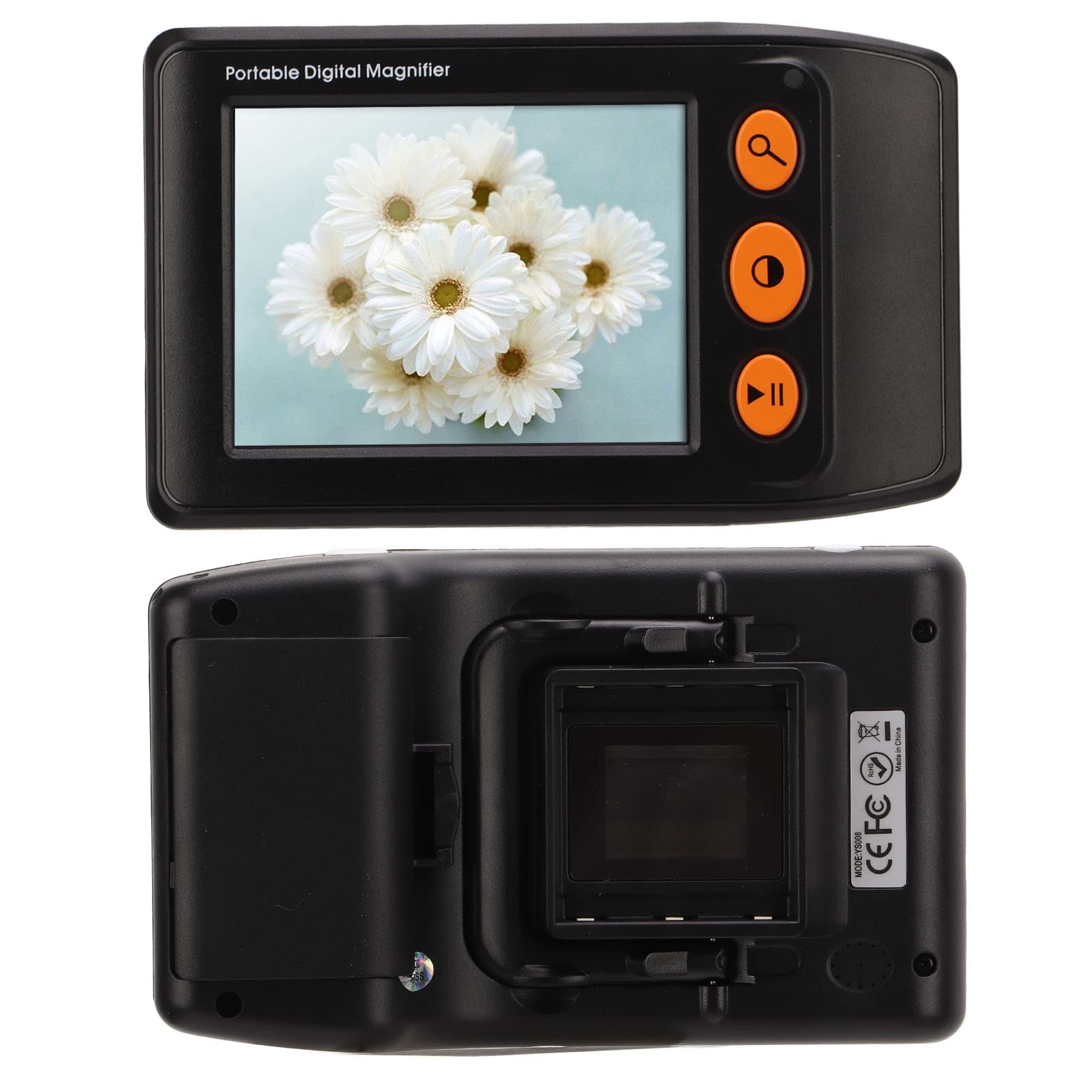 Elektronische Videolupe 3 5-Zoll-LCD-Bildschirm Digitale Videolupe 2x Bis 25x Zoom Handlupe Lesehilfen HD Elektronische Sehhilfen Lupenleser Mobile Lesehilfe für Sehbehinderte