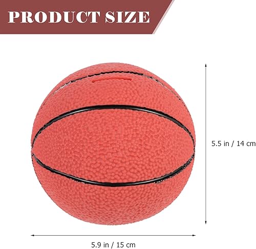 Miniatura 2 de Kisangel 1 alcancía de baloncesto para guardar dinero y cumpleaños baby shower rojo