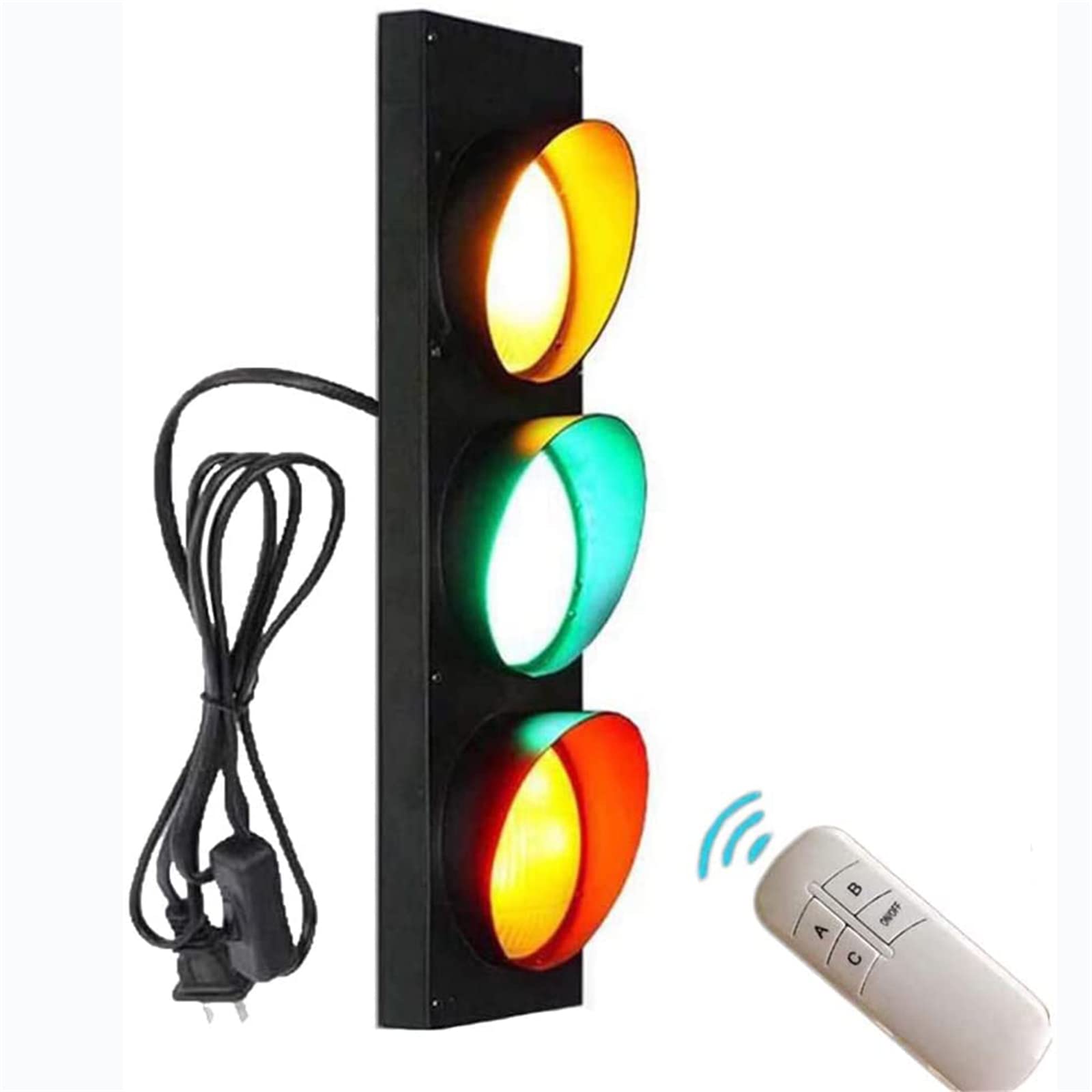 Lampada da parete a semaforo Lampada da parete di sicurezza a LED Lampada da parete verde rossa Segnali creativi per interni Luci Luci da parete industriali retrò Caffetteria Ristorante Bar Lampada