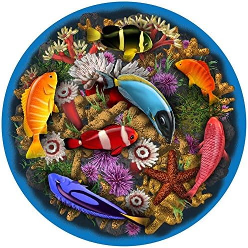 Aqua Art Enterprises 47" Large Mosaic Coral Reef Drop in Swimming PoolArt