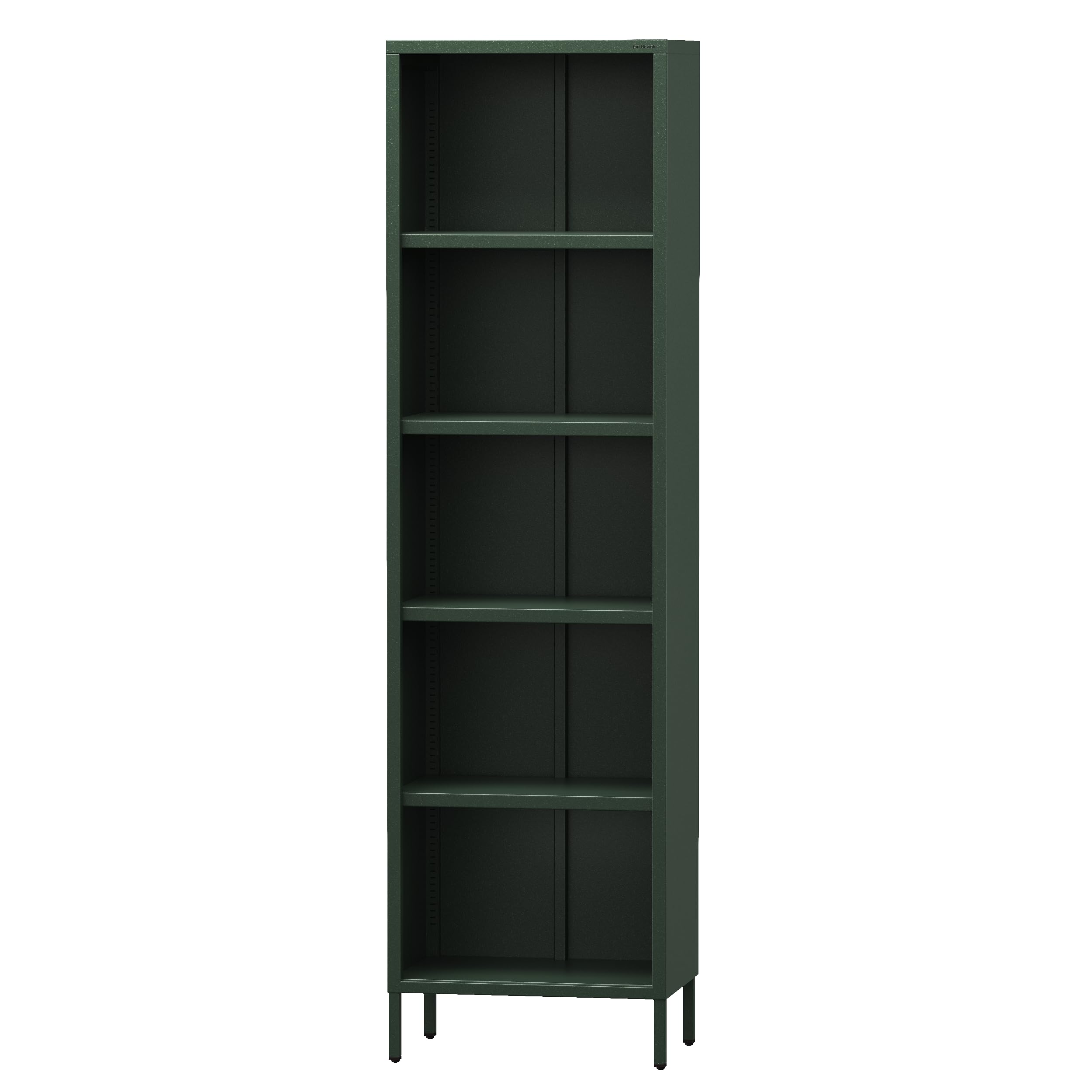 Jan Nowak Estanteria Salon - Mario | 4 Estanterias Regulables (4 x 30 kg), Superficie Brillante | 50 x 180 x 35 cm | Librero Estanteria Habitacion, Librería Vertical