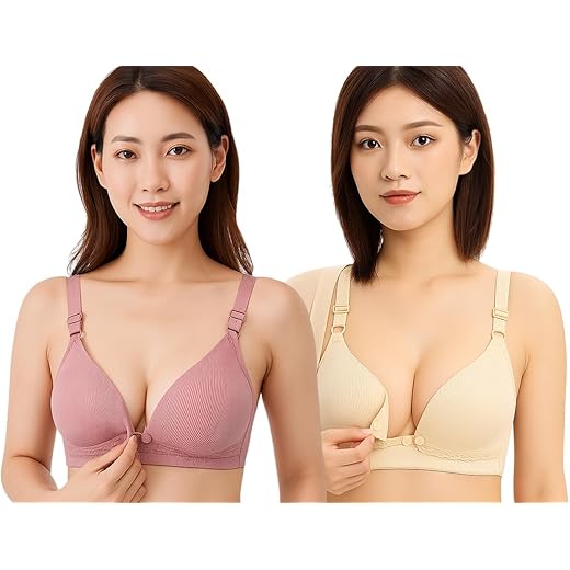 Celary Bra for Woman|| Lightly Padded Maternity||Feeding Bra for Women||Nursing ||Ultra Lightweight|| Soft and Smooth Cotton