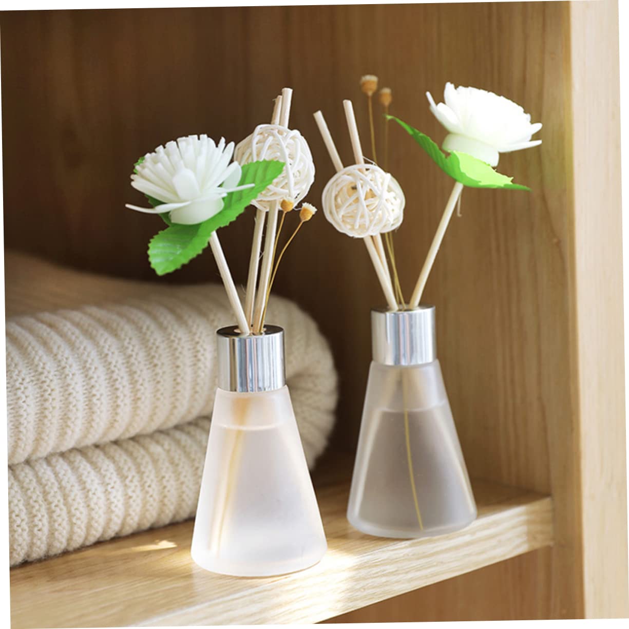 Cabilock Rattan Diffuser 100pcs Essential Oil Sticks Natural Fragrance Diffuser