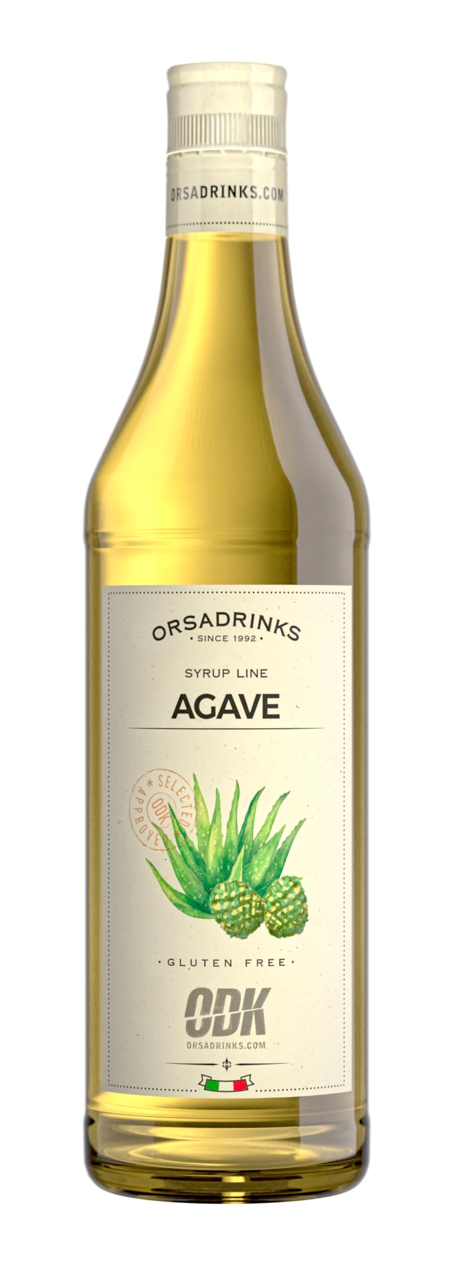 ODK Agave Syrup | Natural Sweetener for Cocktails, Coffee, Iced Tea, Cooking, Baking and Desserts | 75cl Bottle
