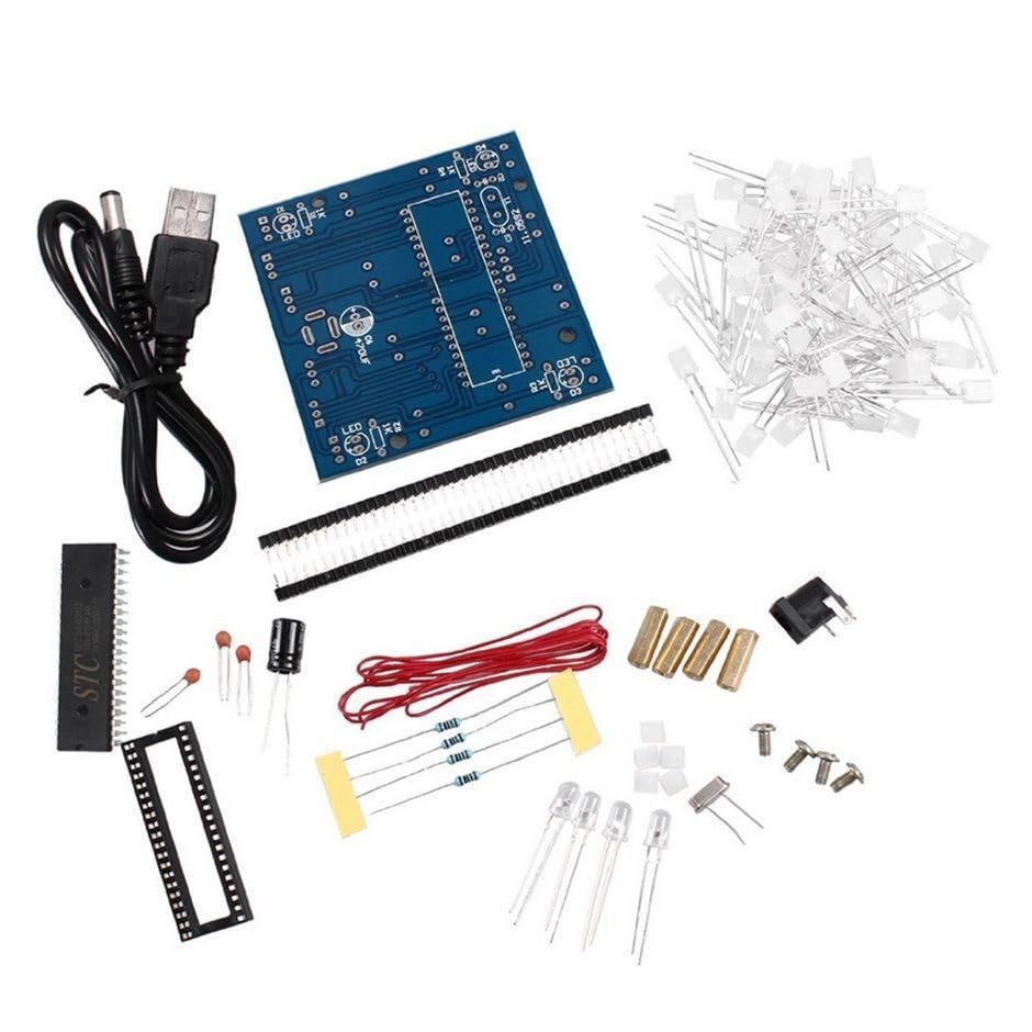 Minh NAM Spare Part for 3D LED Light Squared 4x4x4 2x5x7MM LED Cube LED Red/Blue Ray DIY K9
