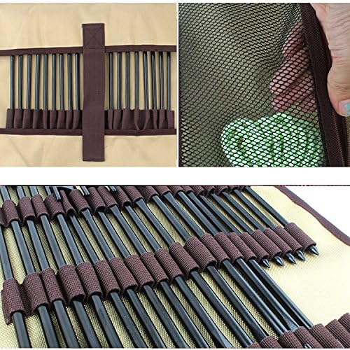 Miniatura 5 de TINTON LIFE Bolsa de almacenamiento de clavos y martillos de alta resistencia, estacas Oxford, estacas, estacas, bolsa de soporte, no incluidas