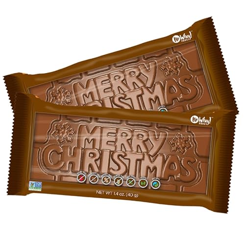 Merry Christmas Bars (2 Units) – Vegan, Allergy-Friendly, Kosher – Dairy Free, Peanut Free, Tree Nut Free, Soy Free, Egg Free, Gluten Free, Sesame Free – No Artificial Colors or Flavors – No Whey! Foods