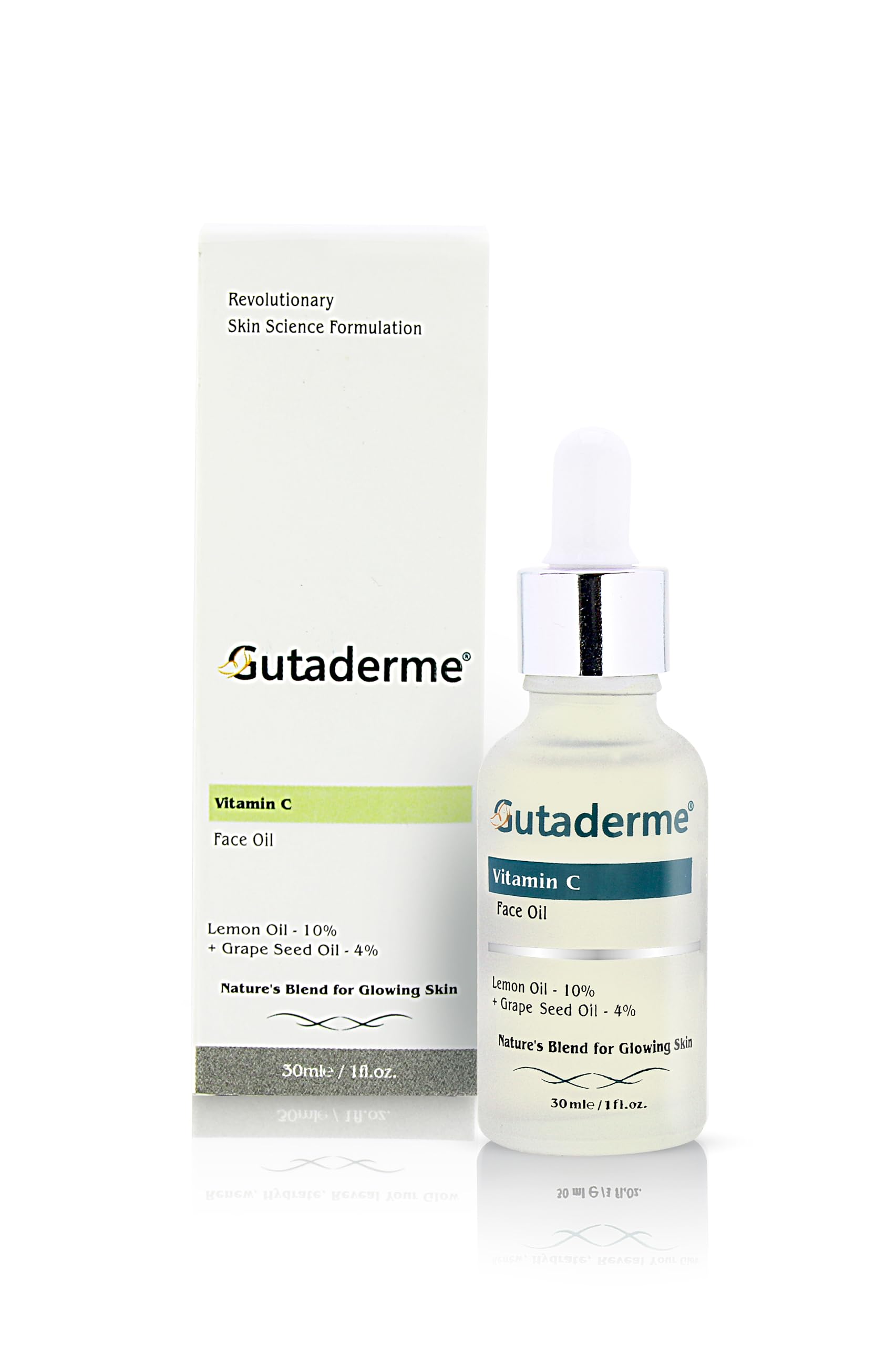 Gutaderme Vitamin C Face Oil- Hydration, Radiance, Hyperpigmentation, Blemishes, Skin Texture & radiance, 30ml/f1 oz