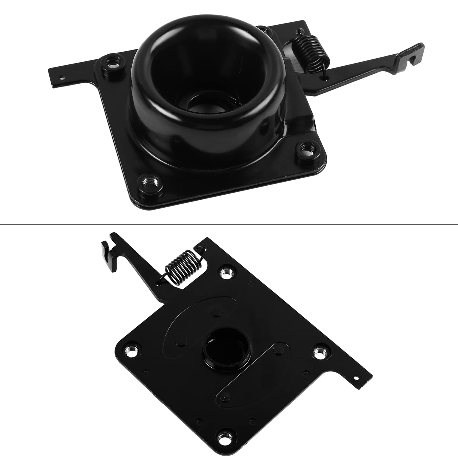 Black Hood Release Latch, 4 Pieces Set Includes Upper and Lower Latches Replacement for 2004-2017 Volvo Trucks White VN VNL, Both Driver and Passenger Side, Part Number 20498998 20565619 8074938