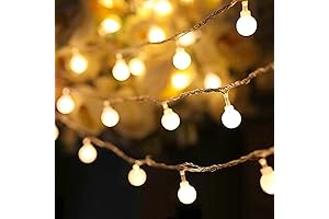 Globe String Lights for Indoor & Outdoor Decor - Extendable, 70 Warm...