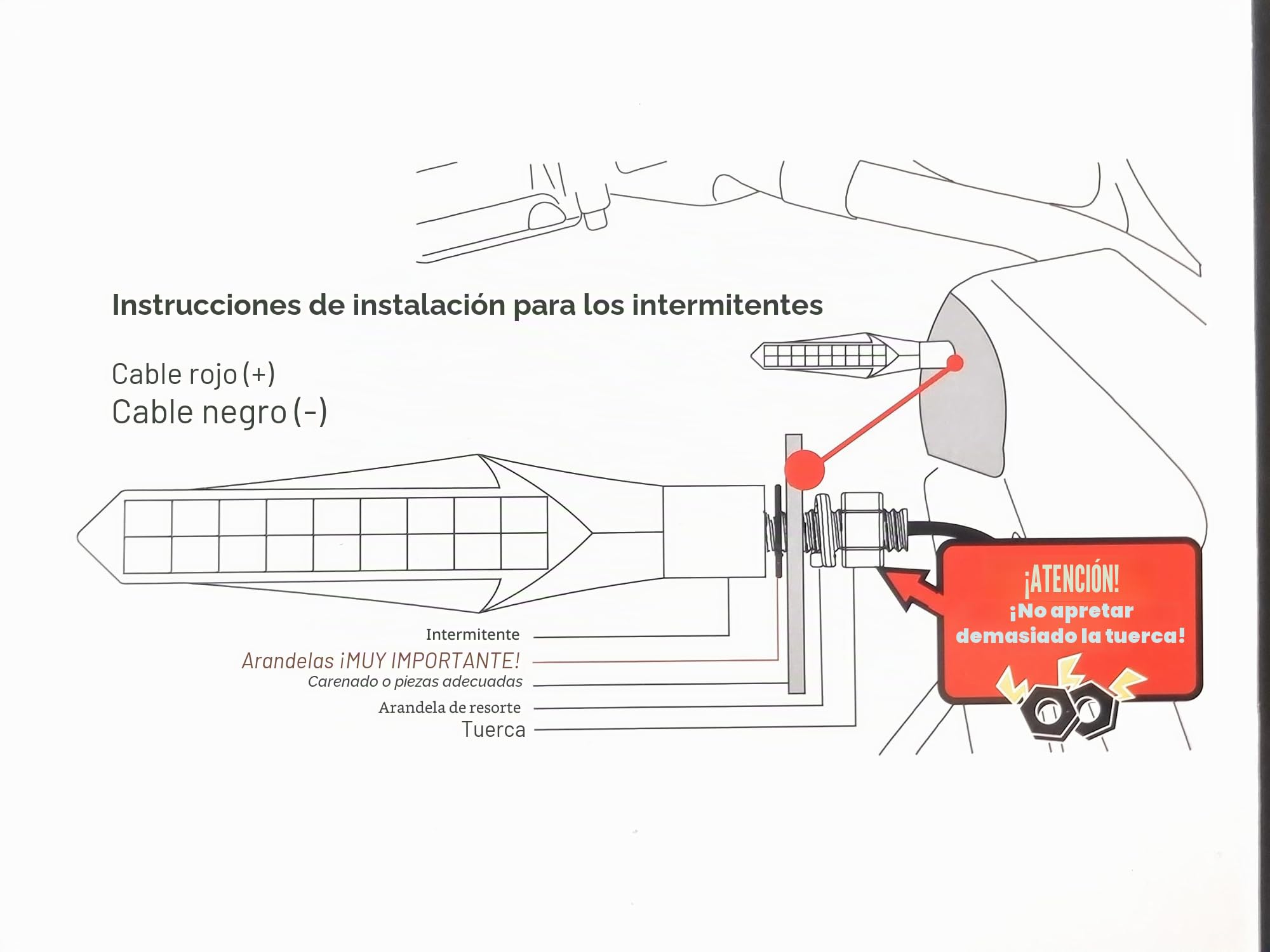 Simda Pro Intermitentes Moto Homologados LED Lámparas con relé Luces de Dirección Señales Universal Motocicleta