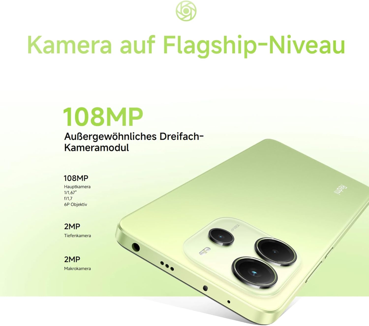 Xiaomi Redmi Note 14 – Smartphone 8+256GB, écran 120Hz, Appareil Photo AI 108MP, Batterie 5500mAh, Charge Rapide 33W