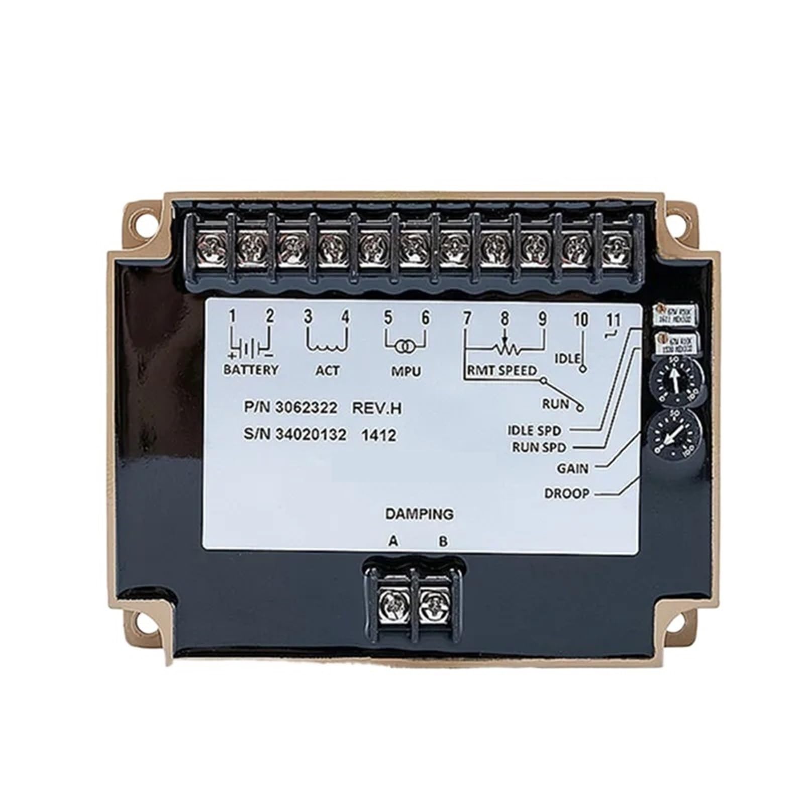 Jdilfunu 3032322 Governor Rmp Efc 3062322 Speed Controller For Generator Power Equipment 1Pcs(3032322)