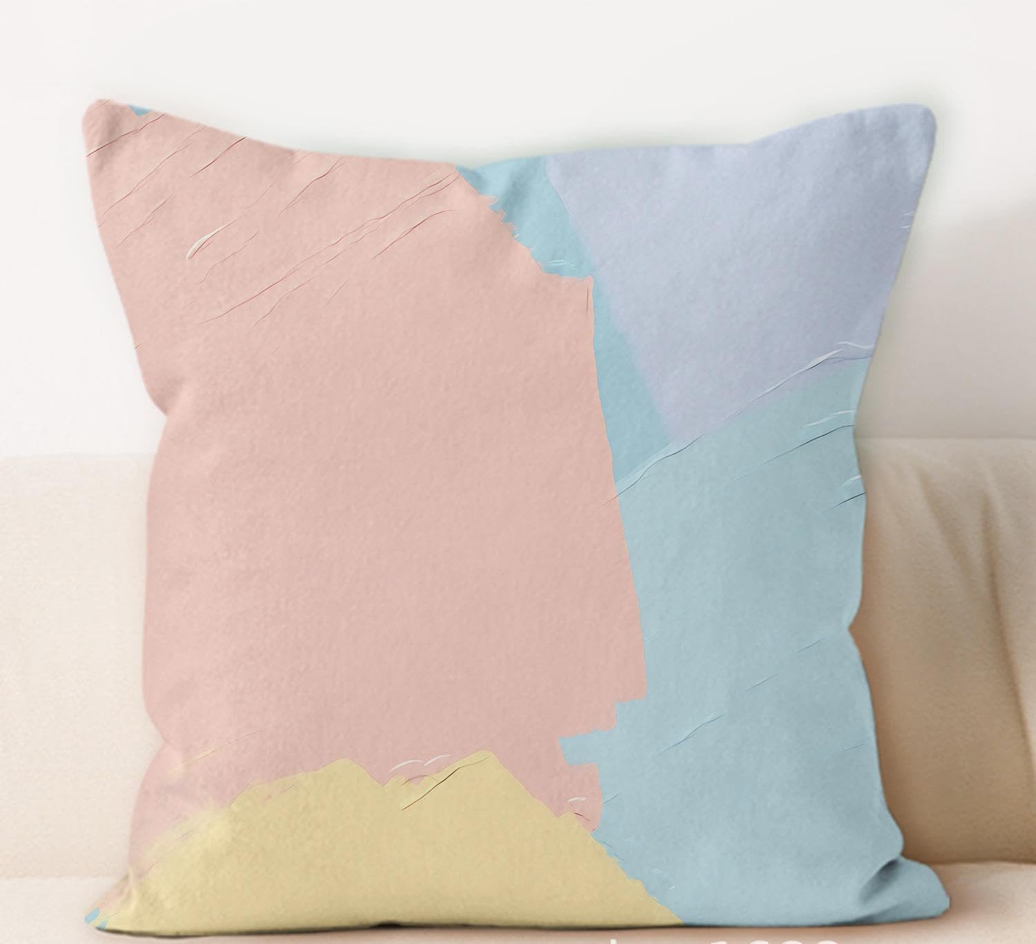 Housse coussin 45x45 tons roses pour canapé élimine l'inconfort ferme