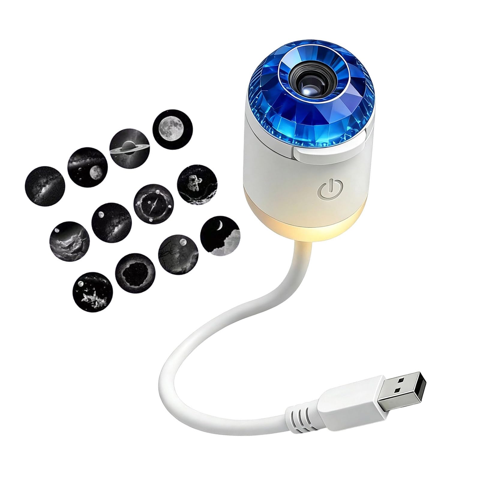 Drtlpmb D Room Ecor Projector Lamp, Usb Night Glow Evice, Bedside Bedroom Starry Accent, Portable Plug In Setup Star Projector Lamp Bedside Soft Light Usb Moo Lighting