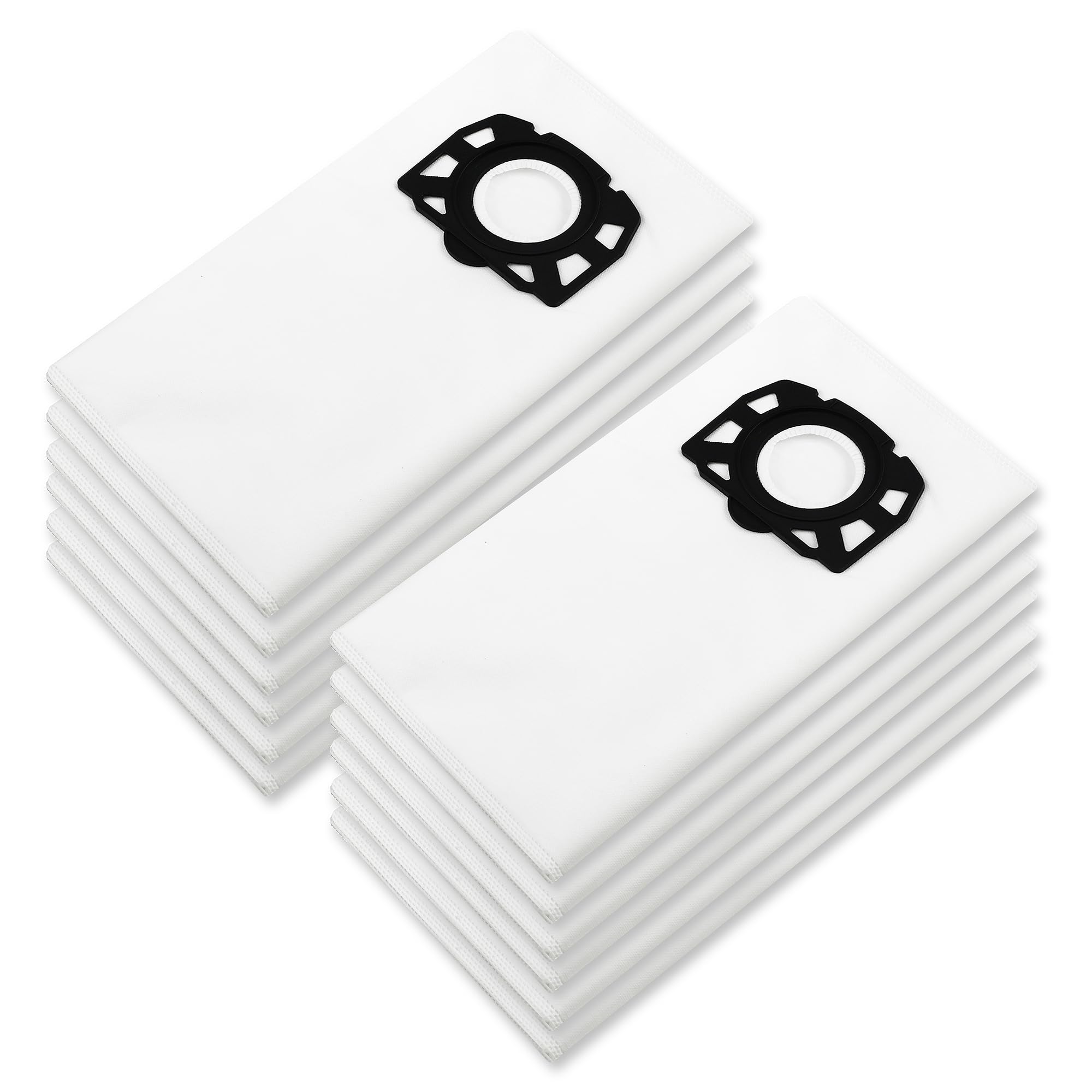 12 stuks KFI 357 stofzuigerzakken voor Kärcher WD2 zakken, WD3, KWD1