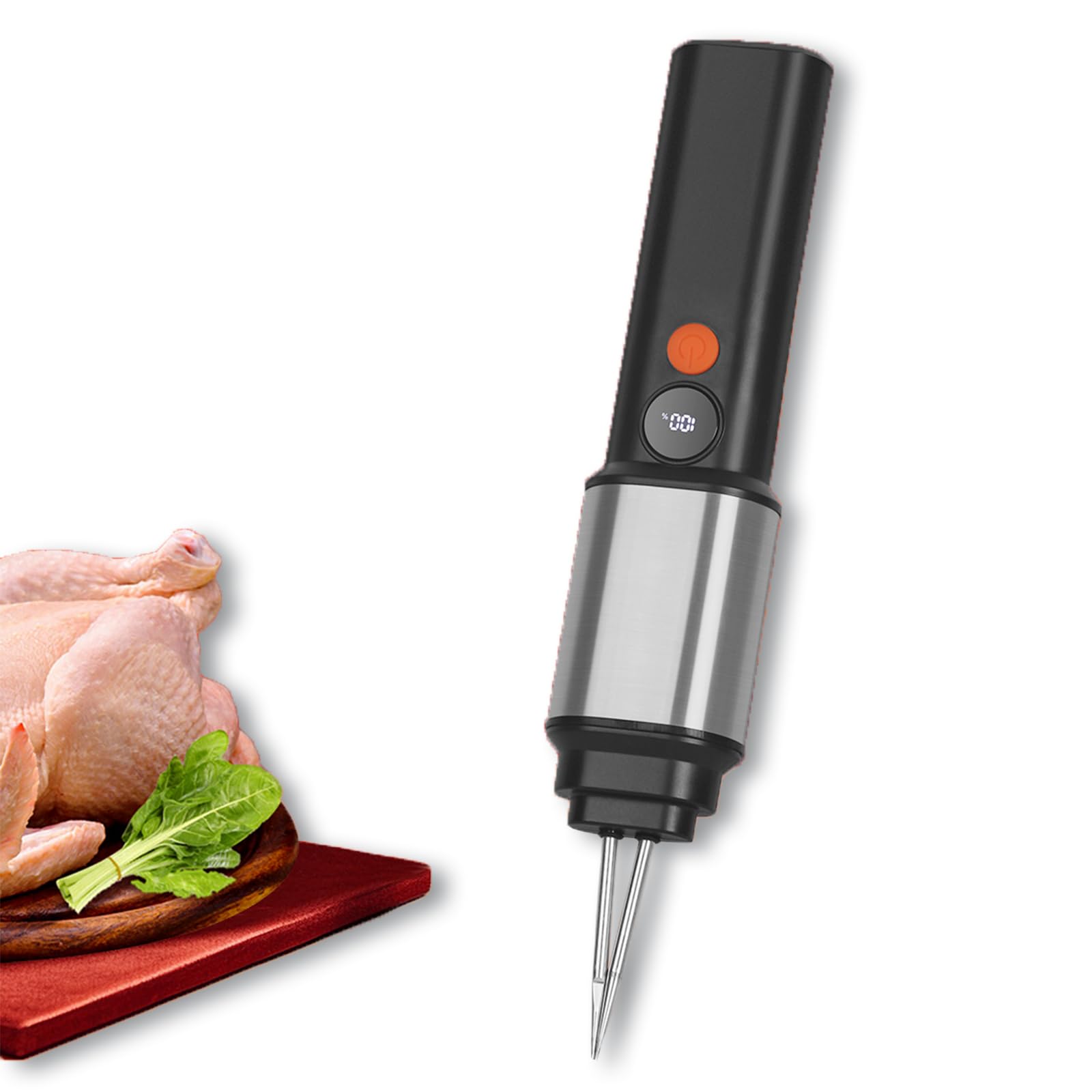 Máquina de desplumar aves de corral de mano, recargable, con pantalla LED, para pato, ganso, pavo