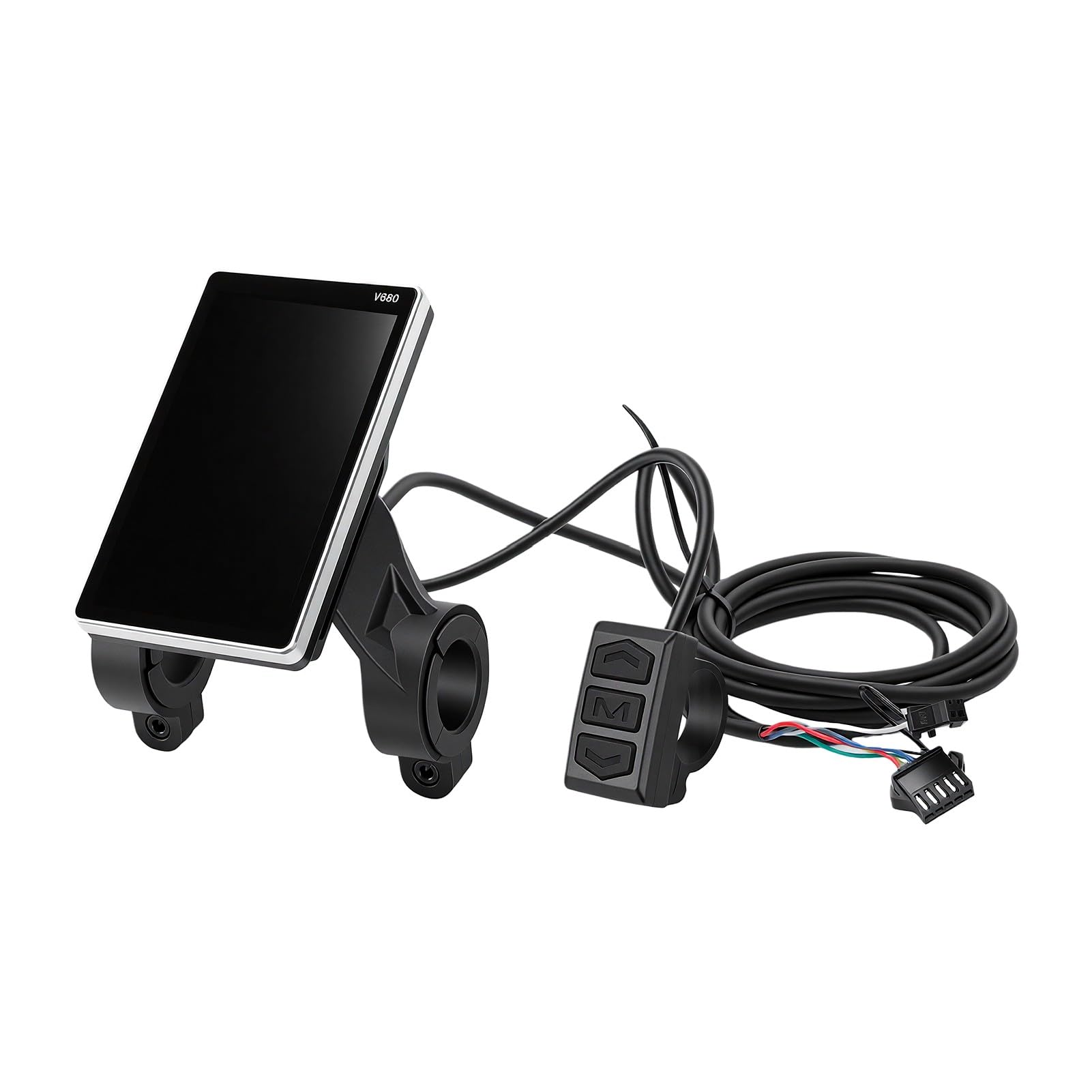 Ebikes Display Misuratore LCD ABS con UART 9600 Schermo per Bici Elettrica Tensione della Batteria Velocità Chilometraggio Display Corrente per Scooteristi Pendolarismo e Sostituzione