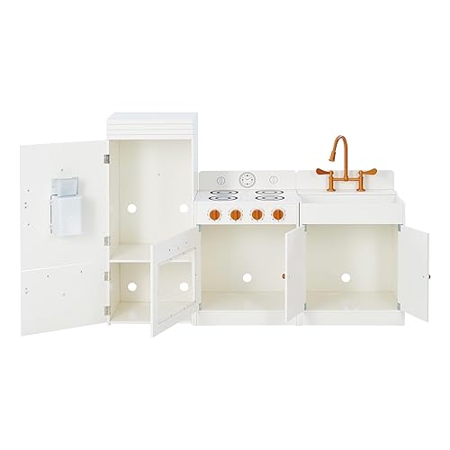 Miniatura 9 de Teamson Kids Little Chef Paris - Cocina moderna para jugar en color blanco y oro rosa