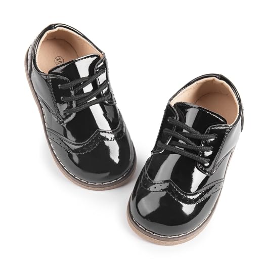 Sapato Social Infantil Ortopasso Preto Sapato social infantil para meninos e meninas, uniforme escolar, formal, casual, Oxfords