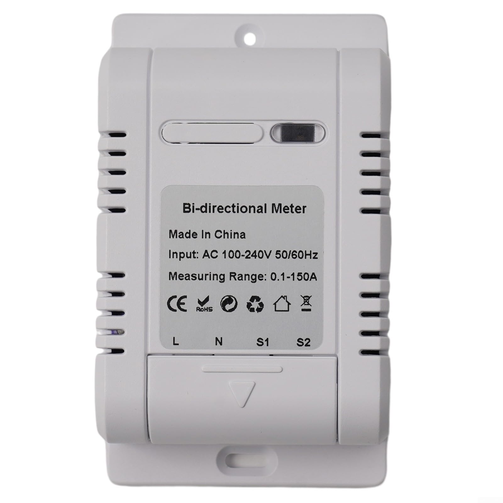 para Tuya WiFi Smart Meter 150A Mobile App Monitores Solar Fotovoltaica Energía bidireccional AC 100V-240V Rango de medición 0.1A - 150A