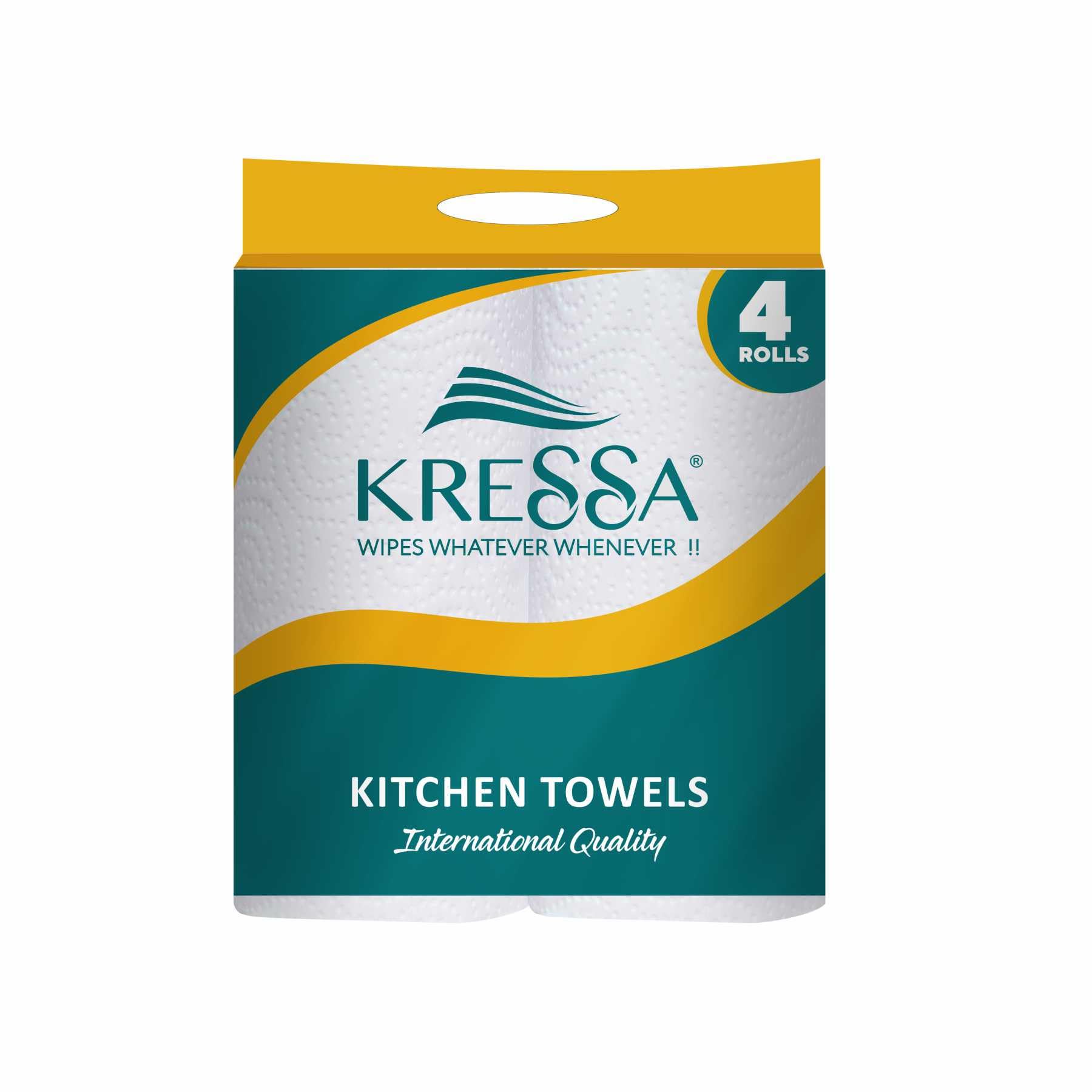 Kressa 2-Ply Kitchen Tissue Roll |Paper Towel | Pack of 4 Rolls x 60 Pulls |Total 240 Pulls (Pack of 4) (B0CG6GBFZ6) Amazon Price History, Amazon Price Tracker