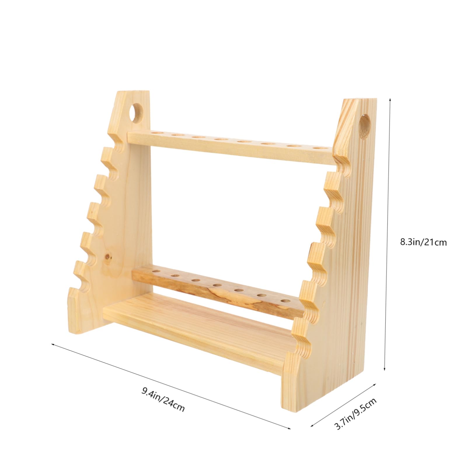 SOLUSTRE Empty Test Tube Rack Wooden Thermometer Rack Lab Tube Holder Easy Insert Fetch Design