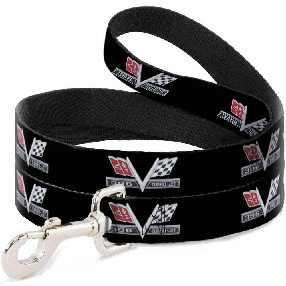 Laisse pour chien Impala 1967 Turbo Jet motif emblème rétro noir et rouge de 1,8m