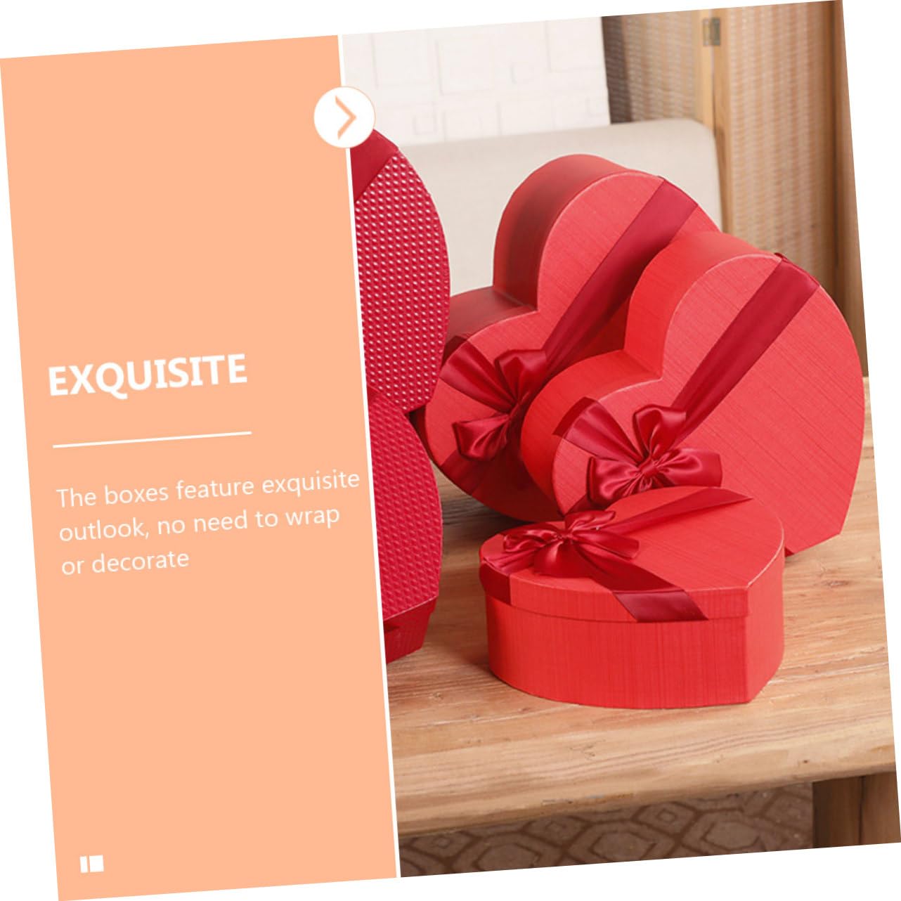 SOLUSTRE 3stücke Herzform Geschenkbox Teiliges Romantische Aufbewahrungsbox Für Valentinstag Hochzeit Geburtstage Hochwertiger Karton Stabil Und Wiederverwendbar