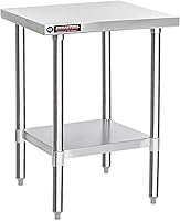 Vista 81 de DuraSteel - Mesa de trabajo de acero inoxidable para alimentos (grado comercial)