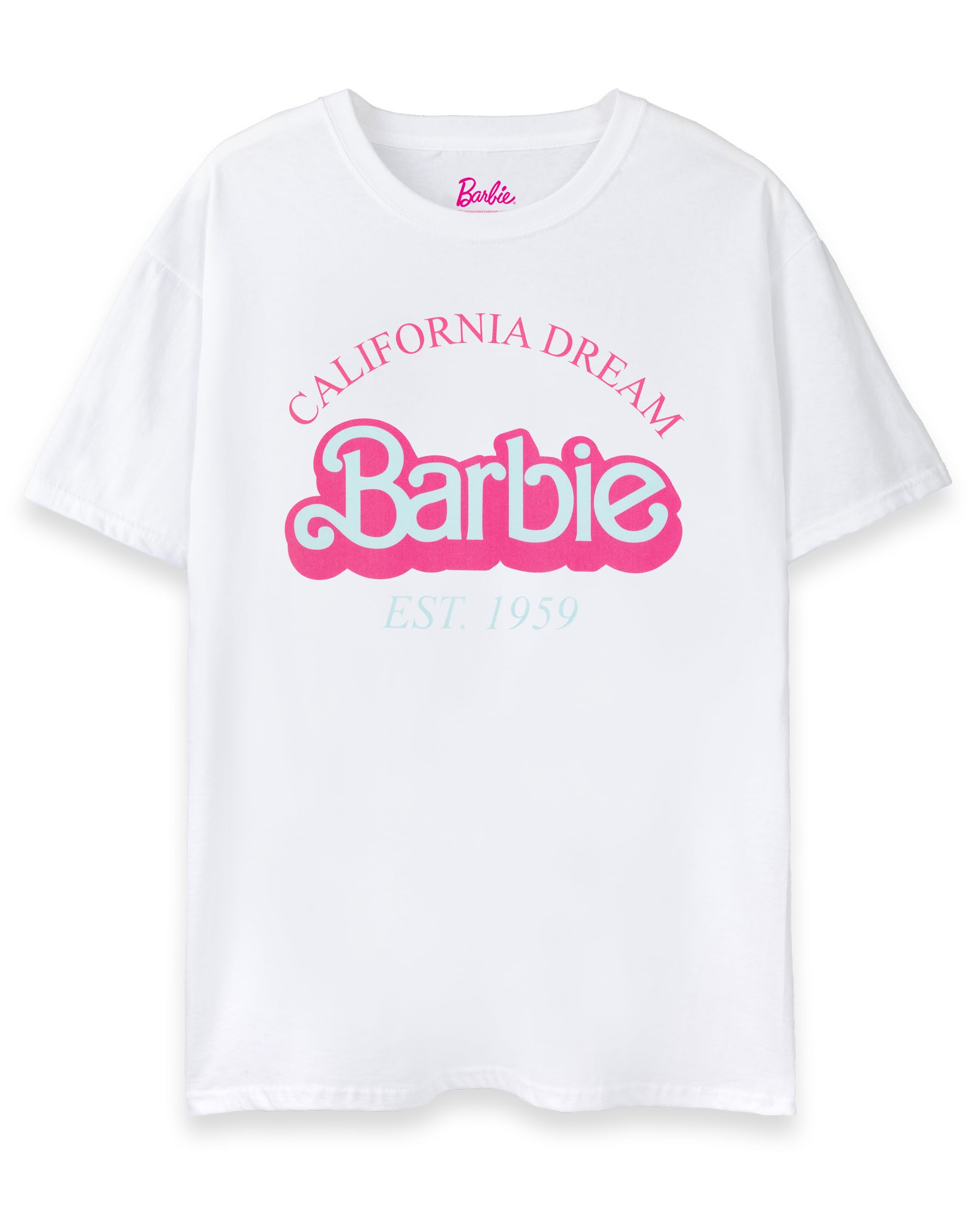 Barbie (Large) Short Sleeved T-Shirt (Womens ) White