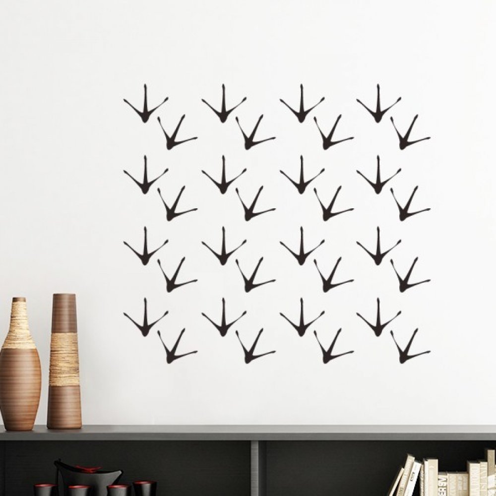 Silhouette de poulet autocollant pour masquer les imperfections murales facilement