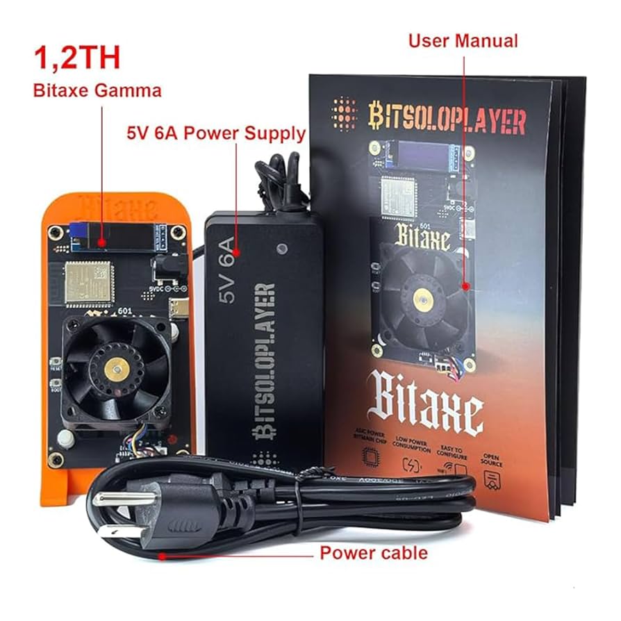 mine ページ Bitaxe Gamma 601 - High-Efficiency 1.2TH/s Bitcoin Miner