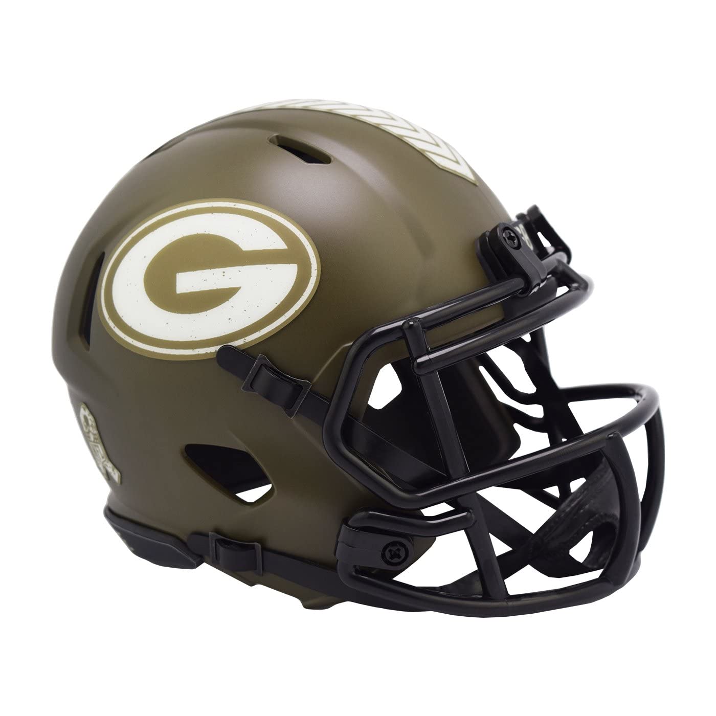 Riddell Green Bay Packers NFL Salute to Service Speed Mini Casque Taille M