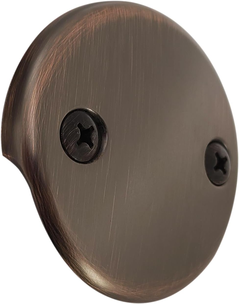 Westbrass A94-2-12A 1-1/2" Coarse Thread Twist & Close Bathtub Drain Trim with Two-Hole Overflow Faceplate, Antique Bronze