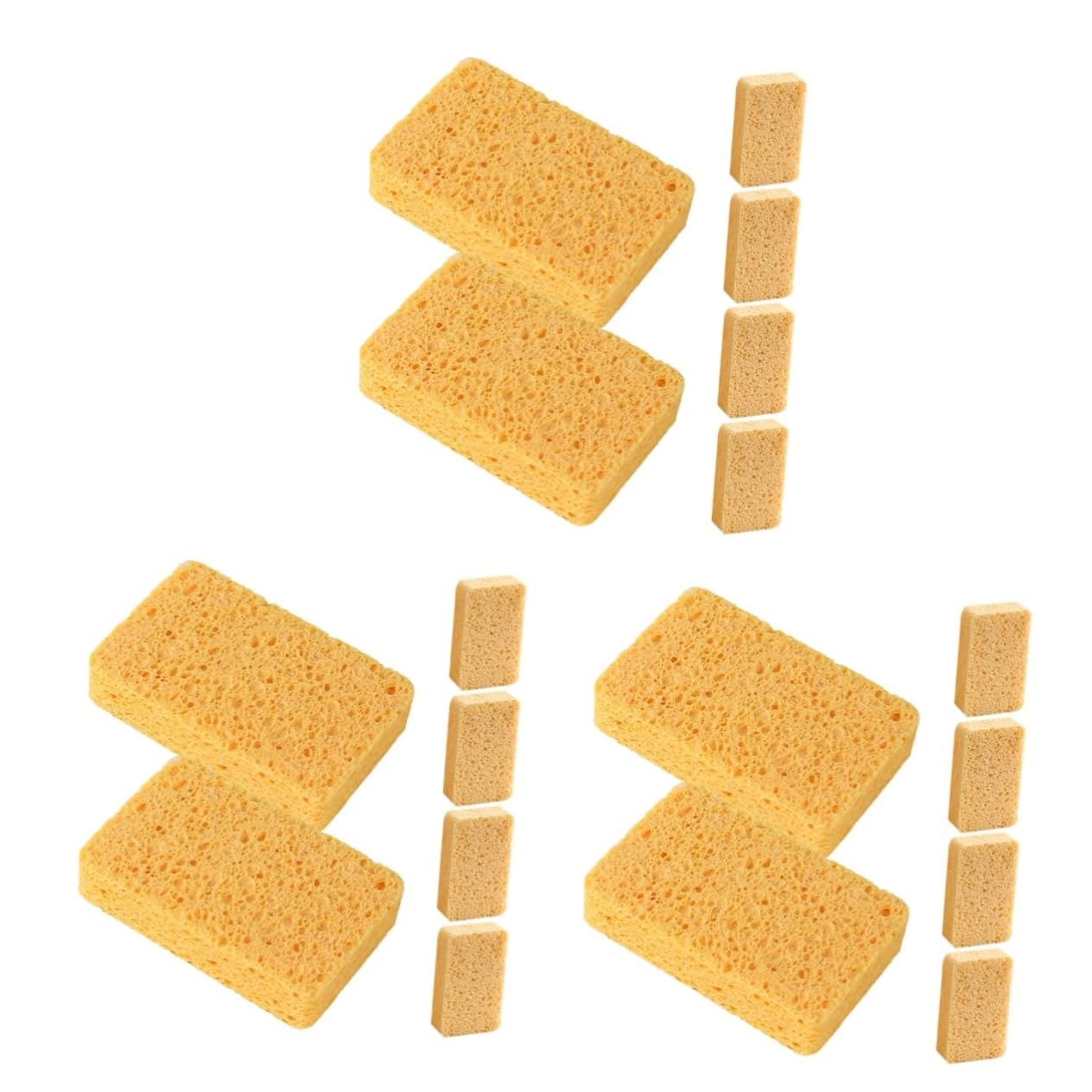 MAGICLULU 18pezzi Spugne Per Pulizia Cucina Riutilizzabili Spugne Antigraffio Per Lavare Piatti Pentole e Utensili Assorbimento Elevato Sicure e Durevoli Per Uso Quotidiano