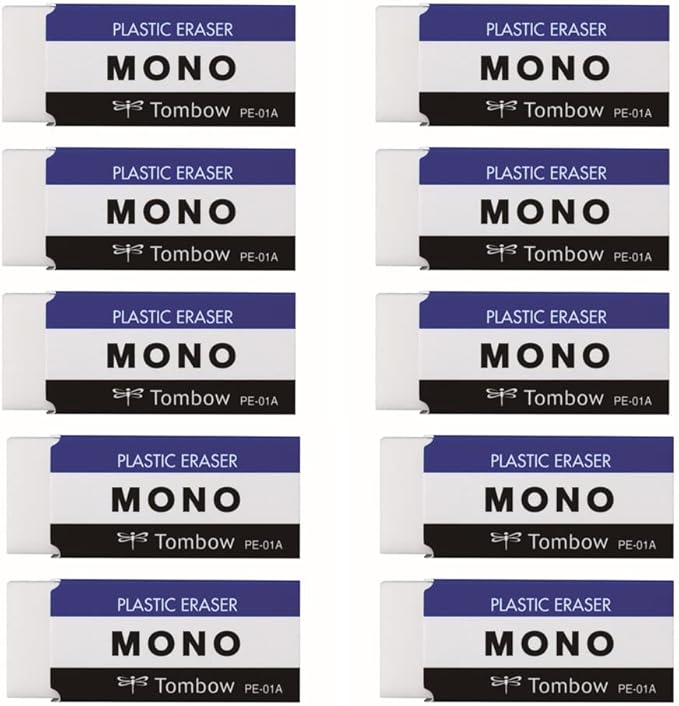 トンボ鉛筆 消しゴム MONO モノPE01 10個 JCA-061