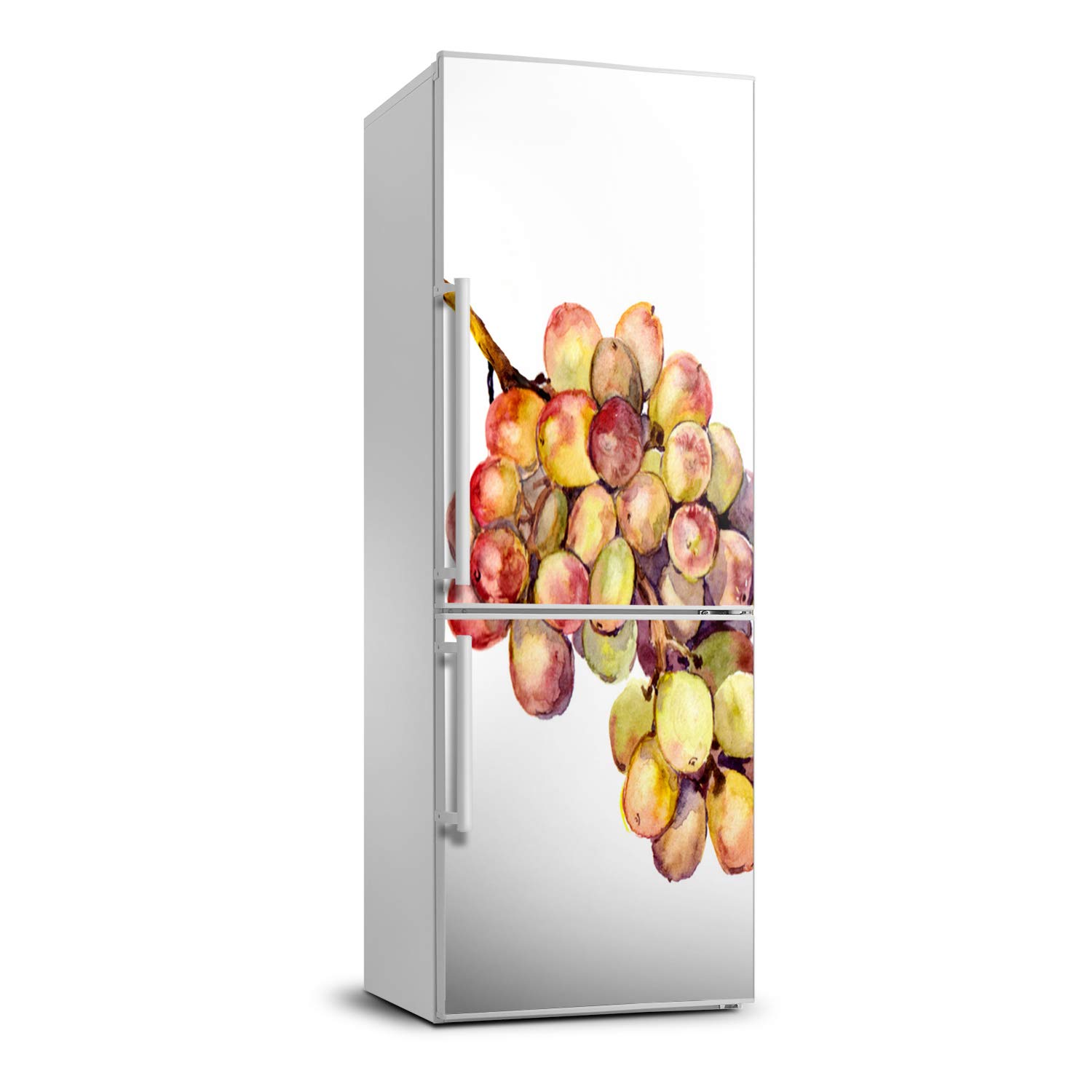 Pegatinas para decorar frigoríficos de cocina con diseño frutal de uvas frescas