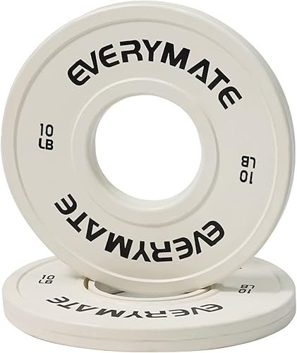 Miniatura 9 de EVERYMATE Placas de Peso de Cambio 1.25LB 2.5LB 5LB Juego Placa Fraccional Placas Olímpicas de Parachoques para Entrenamiento Cruzado Placas de Peso