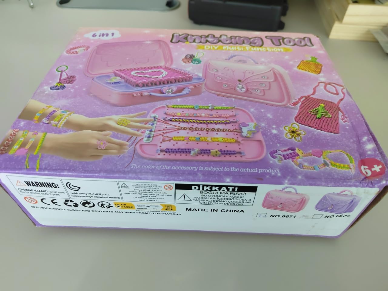 Kit per tessitura, kit fai da te con telaio per presine, per ragazze e bambini di 6, 7, 8, 9, 10, 11, 12 anni, set regalo per arti e mestieri con scatola portaoggetti