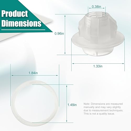 Miniatura 2 de BLOLACDZ 904685 y 904689 sello de válvula de cabeza de clavadora de repuesto compatible con Porter Cable FN250B FN251