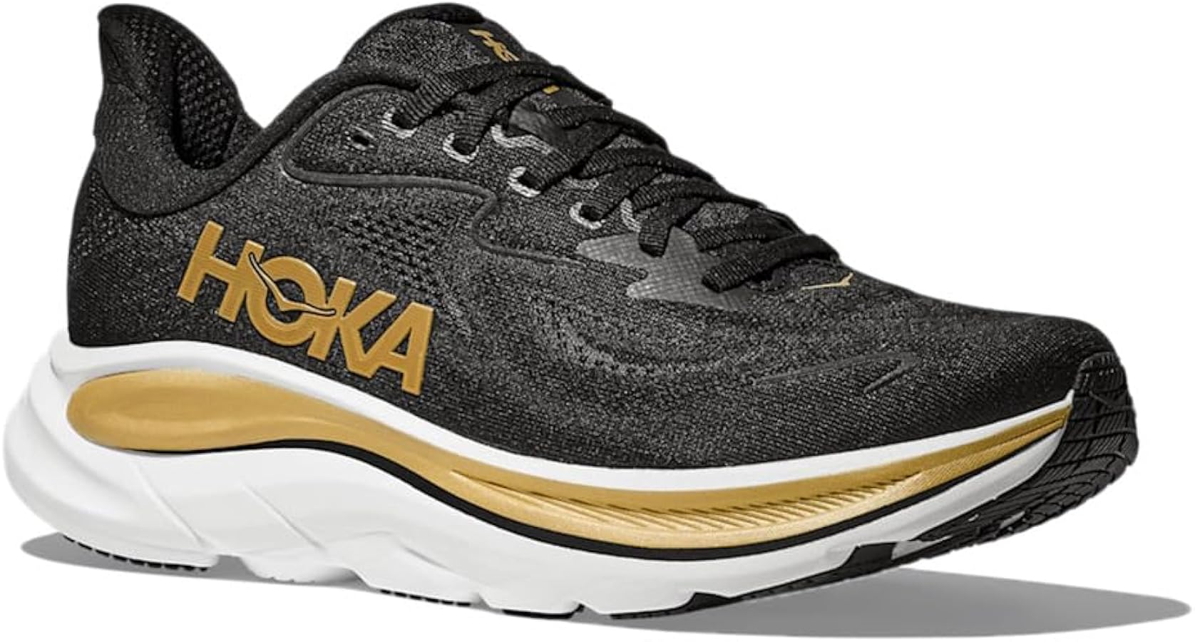 Amazon.co.jp: HOKA ONE ONE(ホカ オネオネ) CLIFTON 10 BLACK / GOLD