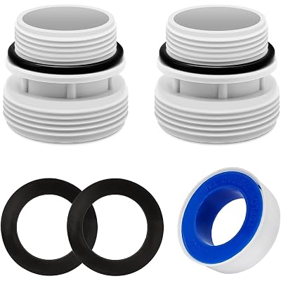 4 Pack 4560 40mm to 1 1/2 Inch Hose Conversion Adapters, Filter Hose Conversion Kit Compatible with Intex Hayward Coleman Pool Filter Hose Fitting, Above Ground PVC Adapter