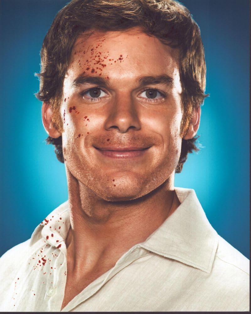 Amazon.com: Michael C. Hall Smiling With Splatter For Dexter Photo Print (8  x 10)