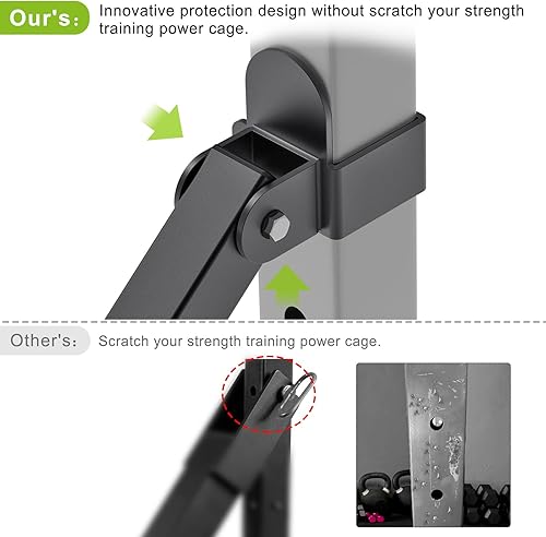 Miniatura 9 de Kipika Accesorio para minas terrestres en fila en T Plataforma de fila resistente con giratorio Adecuado para barras estándar y olímpicas Ideal