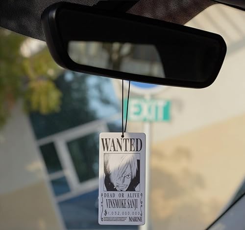 Miniatura 3 de PumpCar - Ambientador de coche de una pieza con aroma a vainilla japonés de doble cara Sanji para colgar en el espejo retrovisor, accesorios para el