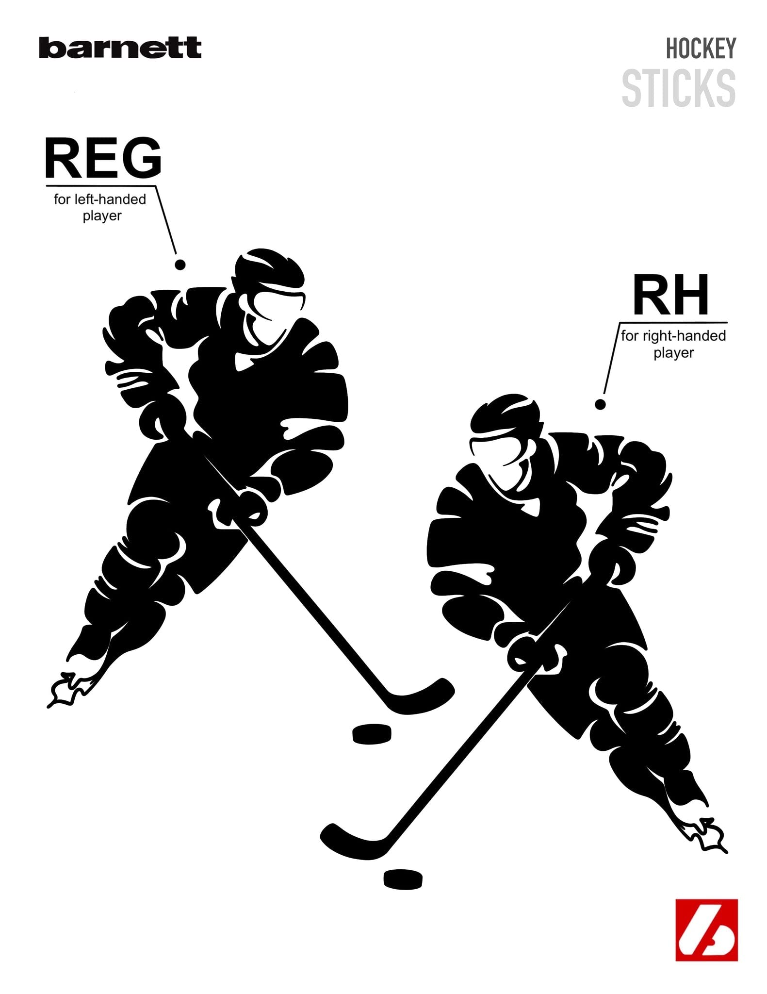 BARNETT HS-7 P92 87 LH Crosse de Hockey en Carbone Haut Module